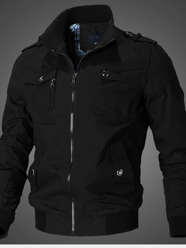 Men's Bomber Jacket Work Jacket Sport Coat Outdoor Sport Windproof Warm