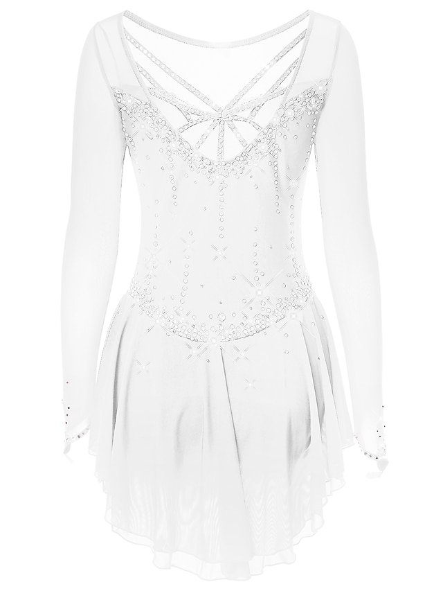 Figure Skating Dress Women's Girls' Ice Skating Dress DarkGray Violet