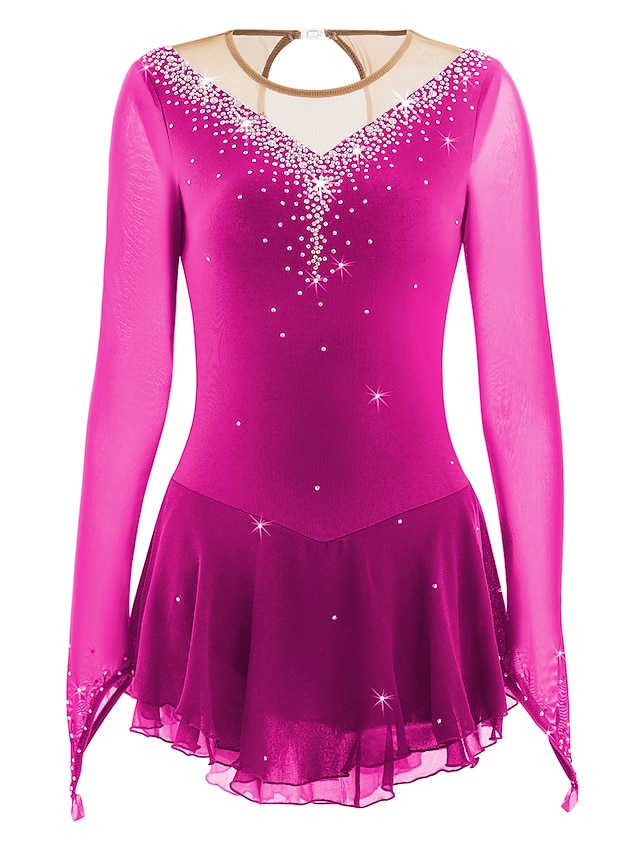 strapless open back dress Solitaire Figure Skate Dress - JRF22008-BP