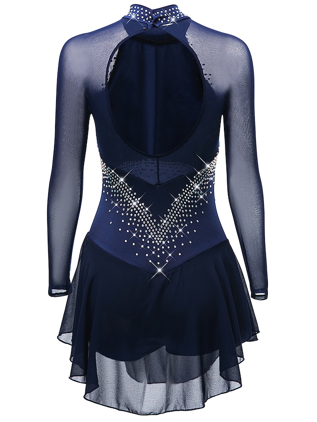 Figure Skating Dress Women's Girls' Ice Skating Dress Purple Dark ...