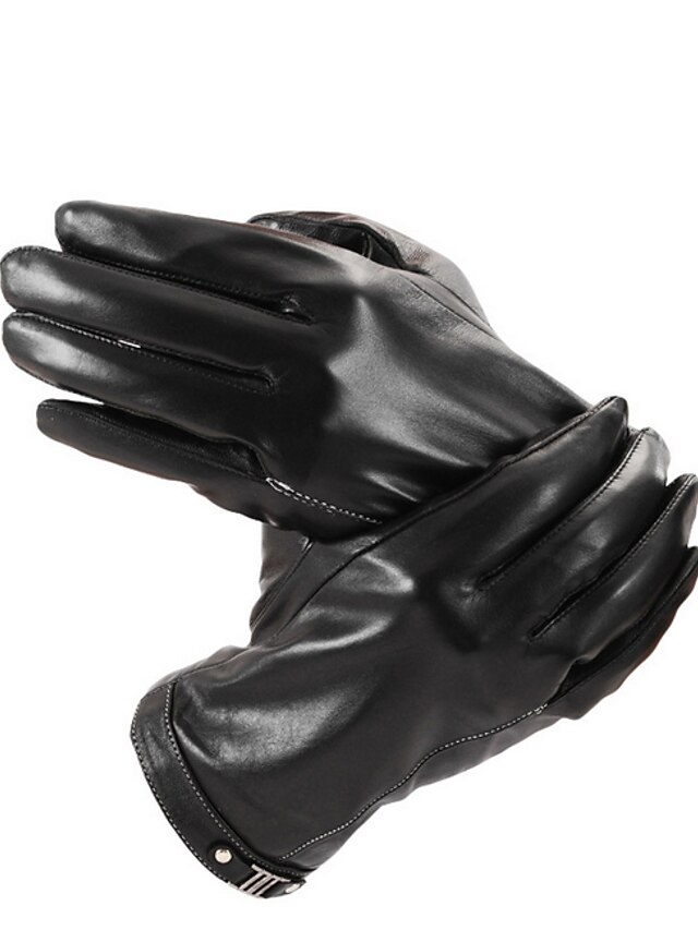  Men's Basic Fingertips Gloves - Solid Colored