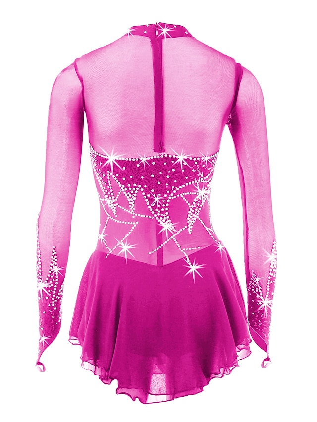 Figure Skating Dress Women's Girls' Ice Skating Dress Outfits Yan pink