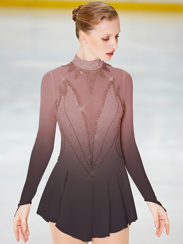 Figure Skating Dress Women's Girls' Ice Skating Dress Outfits Light