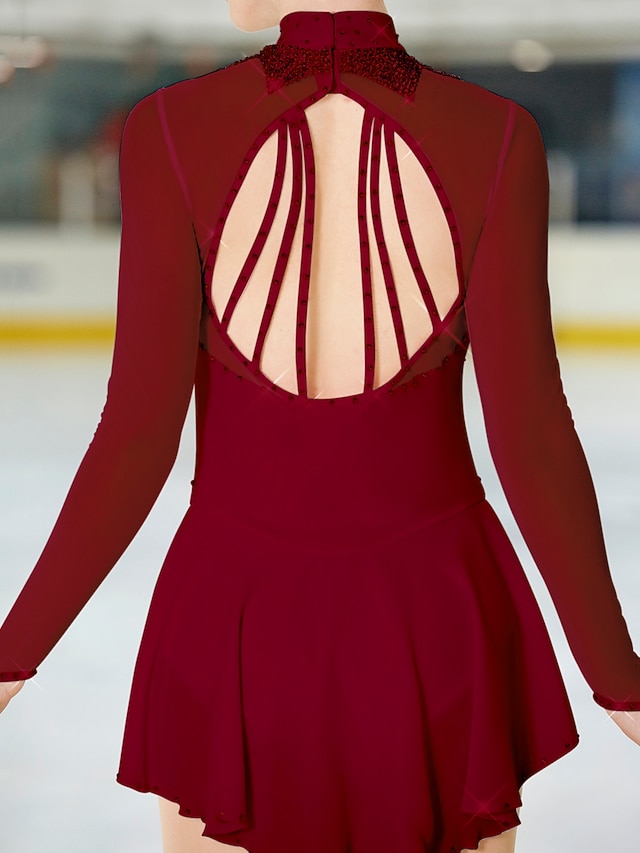 Figure Skating Dress Women's Girls' Ice Skating Dress Outfits Light
