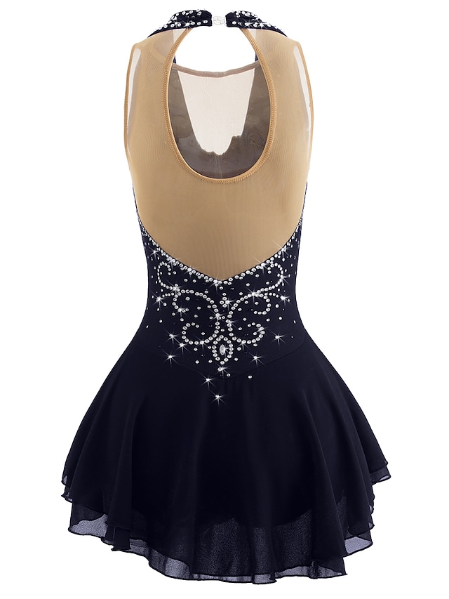 Figure Skating Dress Women's Girls' Ice Skating Dress Black White ...