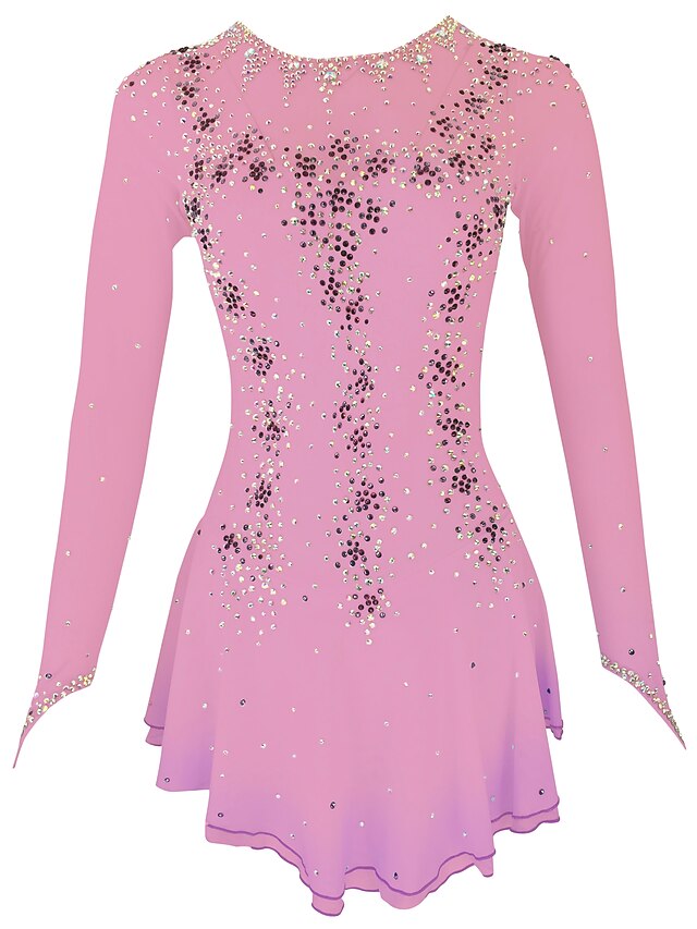 Figure Skating Dress Women's Girls' Ice Skating Dress Yan pink Violet ...