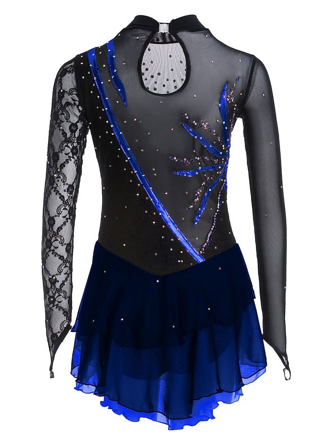 Figure Skating Dress Women's Girls' Ice Skating Dress Outfits Black ...