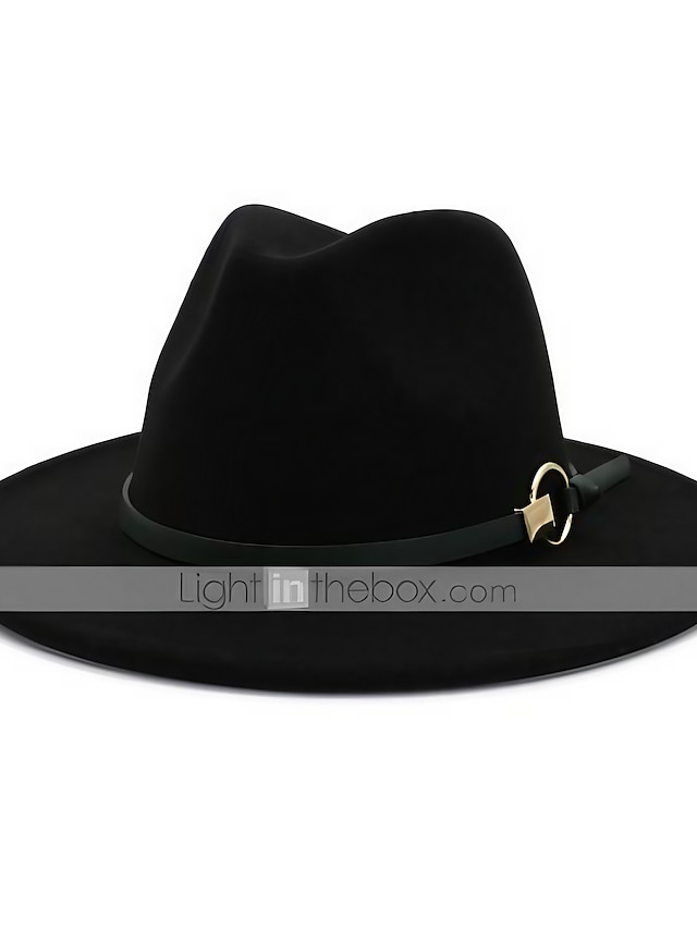  Voor heren Fedorahoed rand hoed Zwart Geel Feest Effen