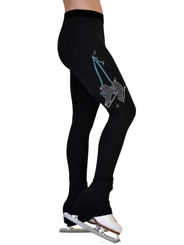 Sports & Outdoors Ice Skating | Over The Boot Figure Skating Tights Womens Girls Ice Skating Pants / Trousers Leggings Outfits B