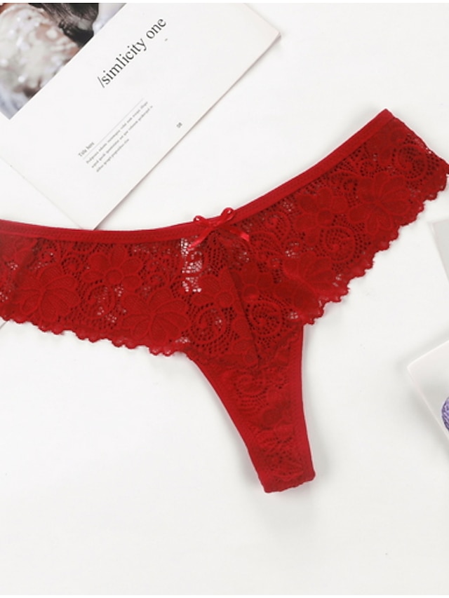  Herren Grundlegend G-Strings & Tangas Mittlere Taillenlinie Wein S