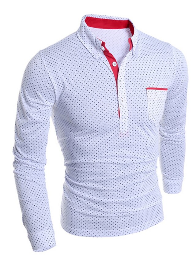 Men's Tennis Shirt Polo Shirt golf shirts Collar Shirt Collar Long
