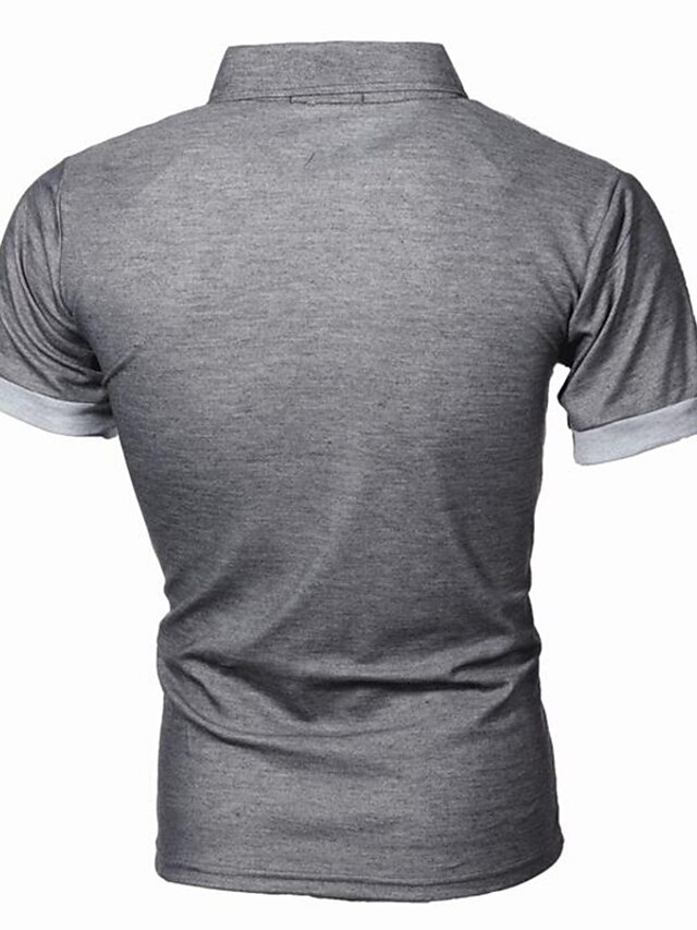 Men's Tennis Shirt Polo Shirt Work Business Collar Polo Collar Short