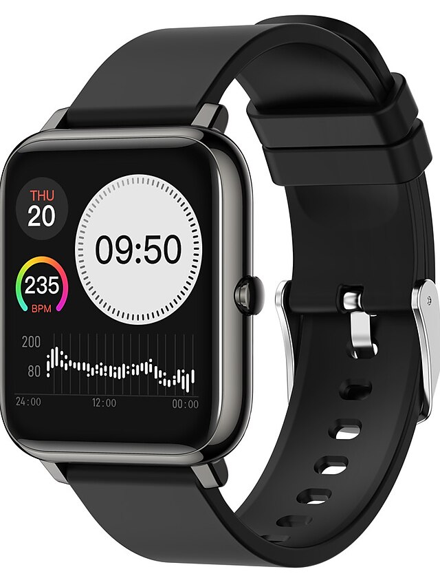  P22 Unisex Smartwatch Fitness Running Watch Smart Wristbands Fitness Band Bluetooth Waterproof Heart Rate Monitor Sports Exercise Record Health Care Pedometer Call Reminder Activity Tracker Sleep