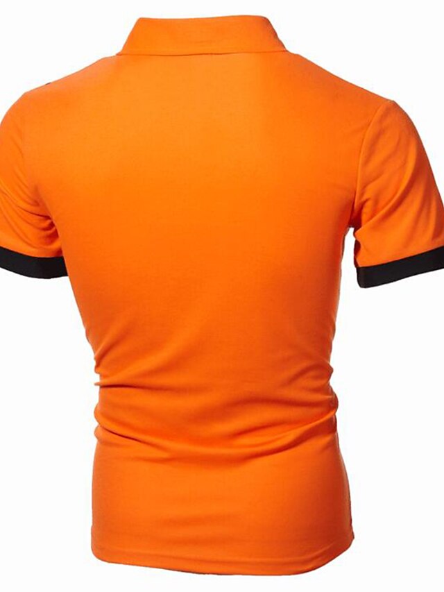 Men's Tennis Shirt Polo Shirt Work Business Collar Polo Collar Short