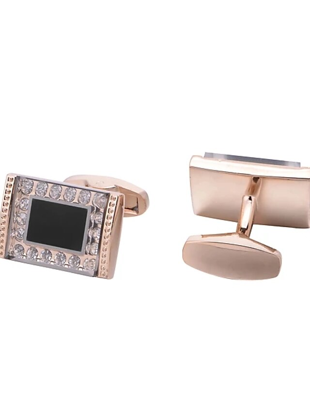  Cufflinks Fashion Brooch Jewelry Rose Gold For Gift Daily