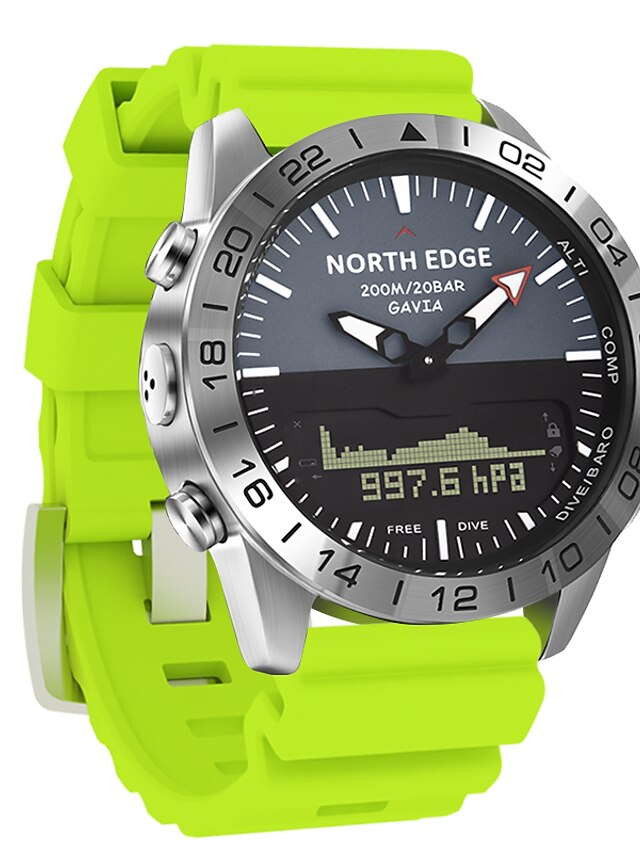 NORTH EDGE Men Digital Watch Outdoor Sports Tactical Wristwatch Compass