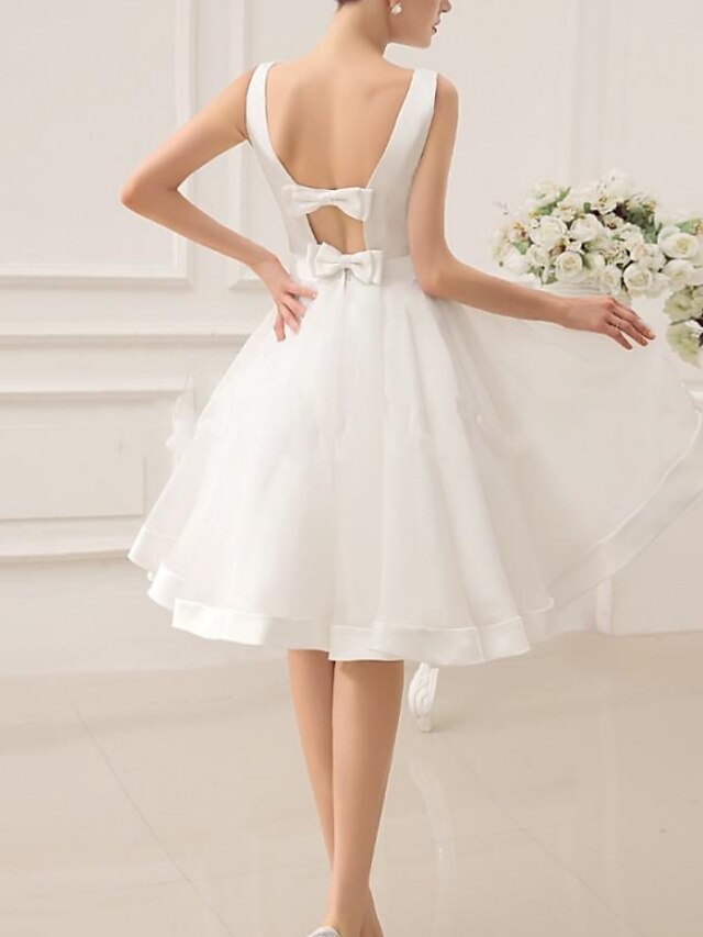 Reception Vintage 1940s / 1950s Little White Dresses Wedding Dresses A ...