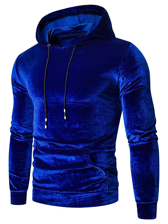 Mens Clothing Mens Hoodies & Sweatshirts | mens athletic velvet fleece tracksuit jogging sweatsuit activewear (s, red) - KX06279