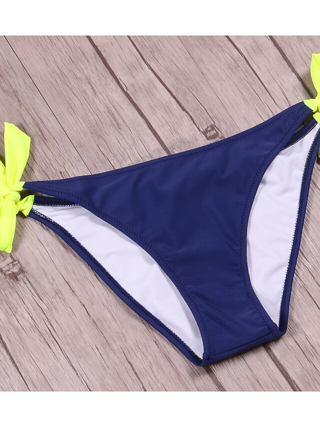 Womens Clothing Womens Swimwear | Womens Swimwear Bikini 2 Piece Normal Swimsuit Backless Criss Cross Color Block Lace up Color 