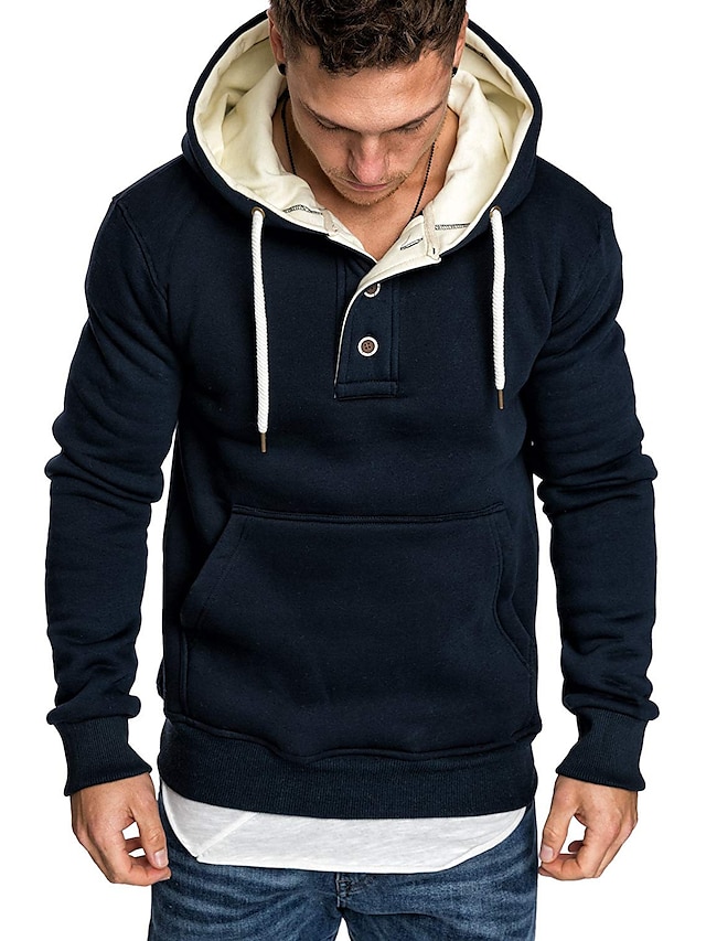 Mens Clothing Mens Hoodies & Sweatshirts | mens athletic fashion hoodie t-shirts- long sleeve casual pullover sweatshirts with b