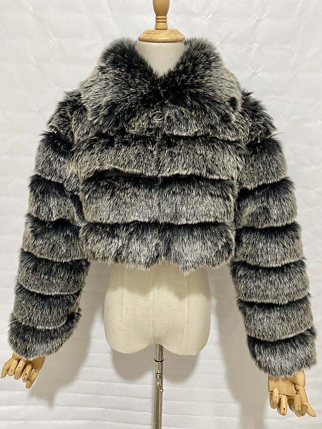 Womens Clothing Womens Outerwear | Womens Fur Coat Teddy Coat Sherpa jacket Fleece Jacket Wedding Daily Valentines Day Fall & Wi