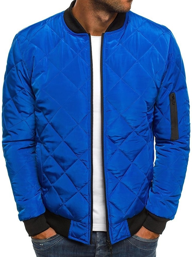 Men's Winter Jacket Puffer Jacket Winter Coat Going out Casual Daily ...