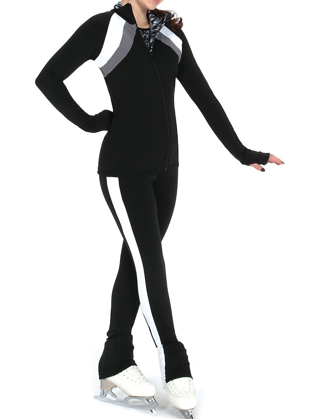 Figure Skating Jacket with Pants Women's Girls' Ice Skating Jacket