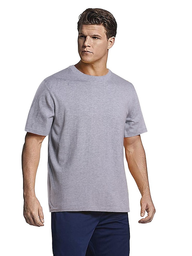  Herren Unisex T-Shirt Hemd Grafik Solide Übergrössen Oberteile V-Ausschnitt Armeegrün Weiß Schwarz