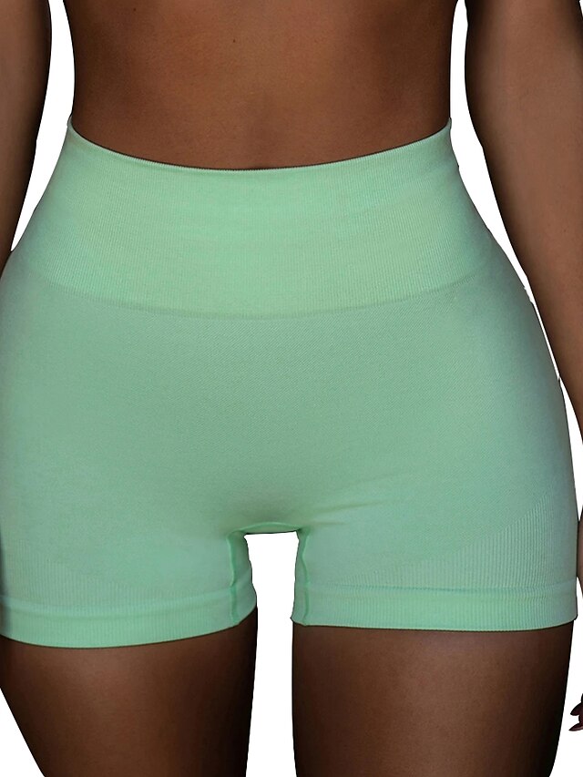 Womens Clothing Womens Bottoms | Womens Sporty Yoga Shorts Short Pants Stretchy Solid Colored Comfort Breathable High Waist Skin