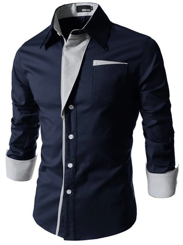 men's fashion print dress shirt casual button down shirts (3xl, black1 ...