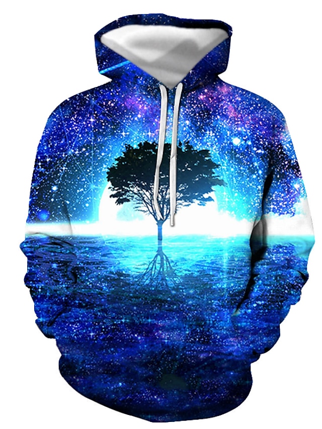 Mens Clothing Mens Hoodies & Sweatshirts | Mens Pullover Hoodie Sweatshirt Graphic Hooded Daily Going out 3D Print Basic Casual 