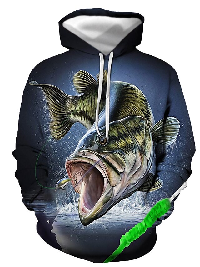 Mens Clothing Mens Hoodies & Sweatshirts | Mens Pullover Hoodie Sweatshirt Graphic Animal Hooded Daily Going out 3D Print Basic 