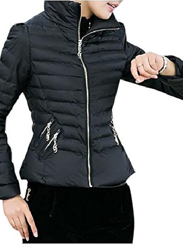women's fitted puffer jacket