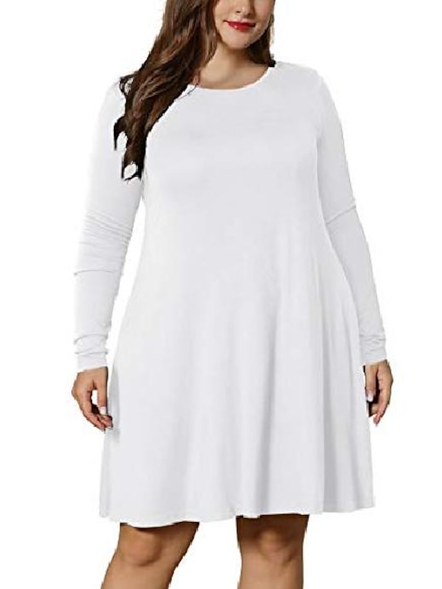 plus size t shirt swing dress