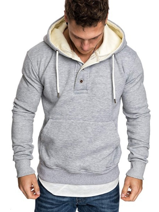 Mens Clothing Mens Hoodies & Sweatshirts | mens athletic fashion hoodie t-shirts- long sleeve casual pullover sweatshirts with b