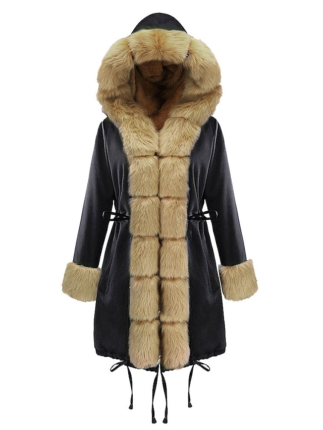 Womens Clothing Womens Outerwear | Womens Faux Fur Coat Teddy Coat Sherpa jacket Fleece Jacket Going out Fall & Winter Long Coat