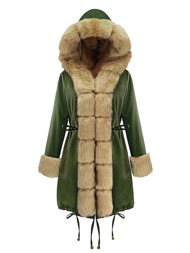 Womens Clothing Womens Outerwear | Womens Faux Fur Coat Teddy Coat Sherpa jacket Fleece Jacket Going out Fall & Winter Long Coat