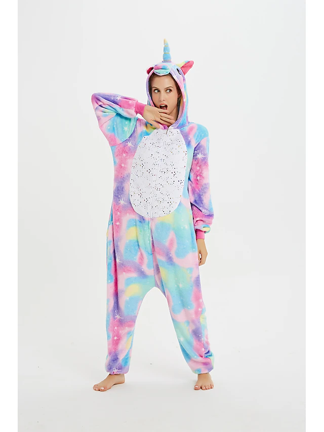Kid's Adults' Printing Onesie Costume Carnival Costume Unicorn Flying Horse Onesie Pajamas Kigurumi Pajamas For Men and Women Boys and Girls Christmas Carnival Cartoon 6