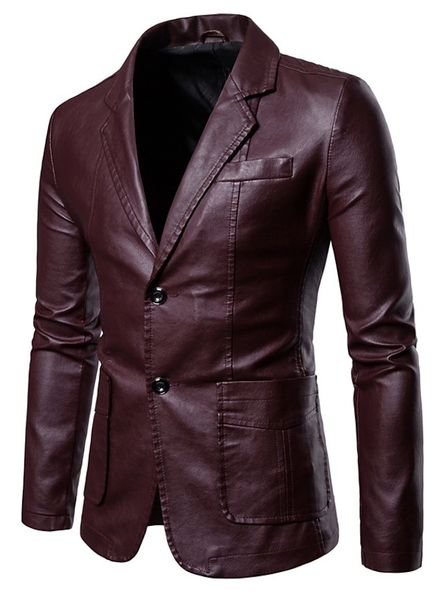 Mens Clothing Mens Outerwear | blazers for men - mens real lambskin jackets sport coats outerwear overcoat - QG71111