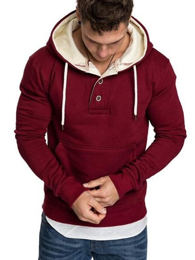 Mens Clothing Mens Hoodies & Sweatshirts | mens athletic fashion hoodie t-shirts- long sleeve casual pullover sweatshirts with b