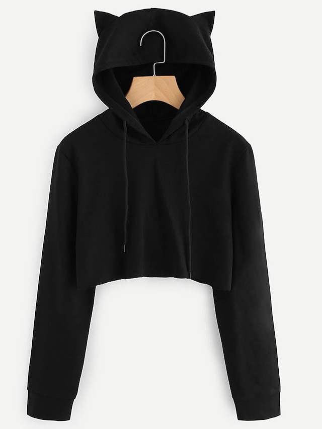 plain cropped sweatshirt