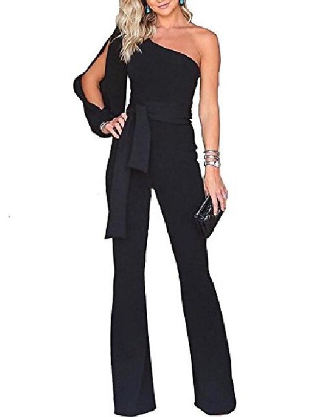 Jumpsuit One Shoulder Formal Daily Prom 