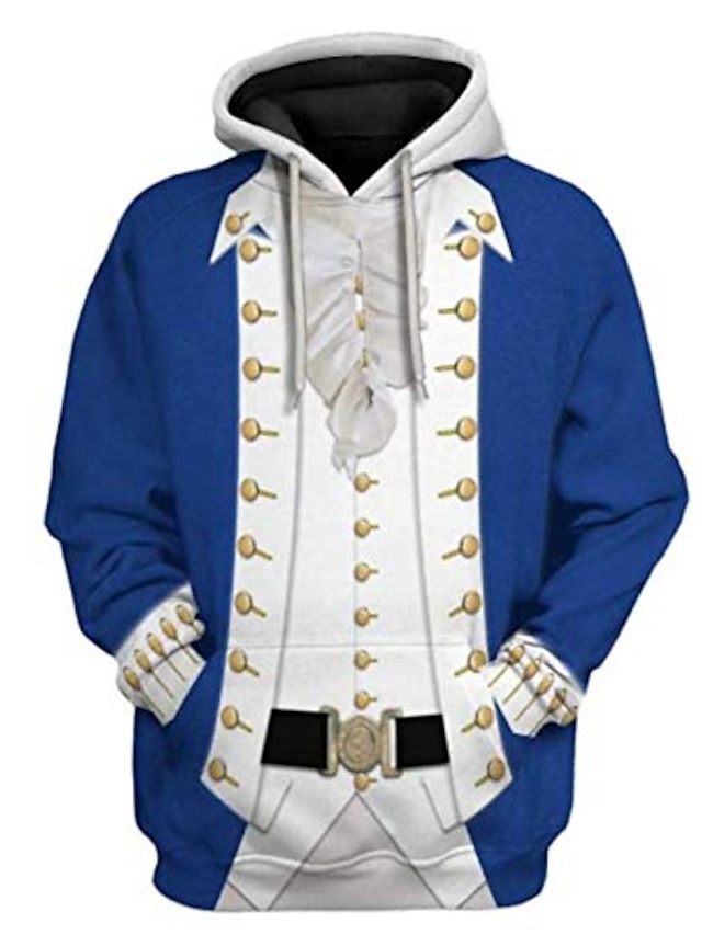  Men's Hoodie The Historical Figure Alexander Cosplay 3D Printed Sweatshirts for Men Military Napoleon Fall