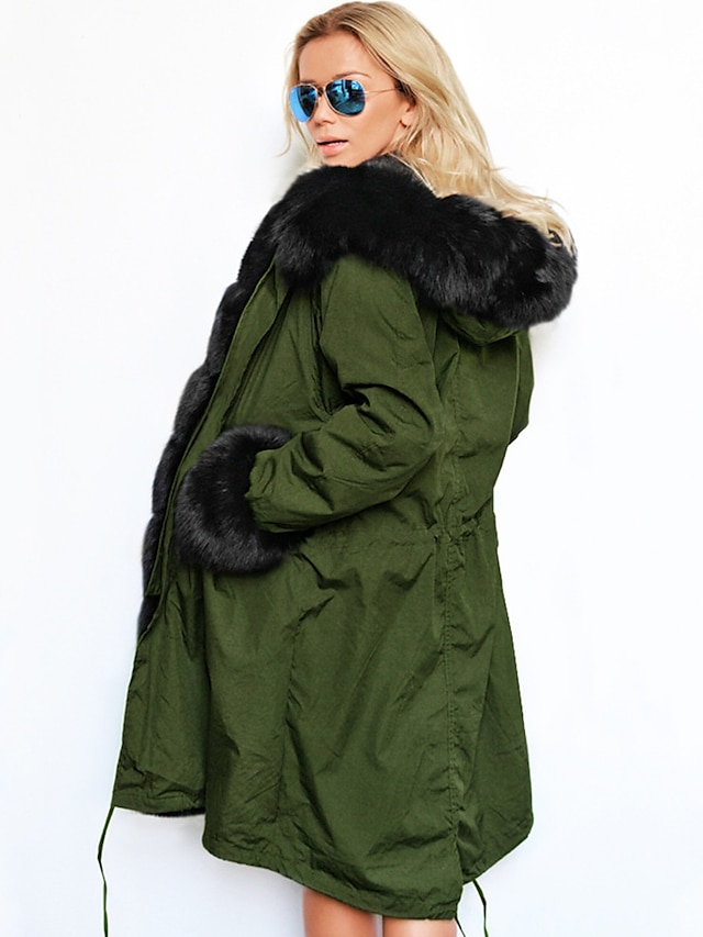 Womens Clothing Womens Outerwear | Womens Faux Fur Coat Teddy Coat Sherpa jacket Fleece Jacket Going out Fall & Winter Long Coat