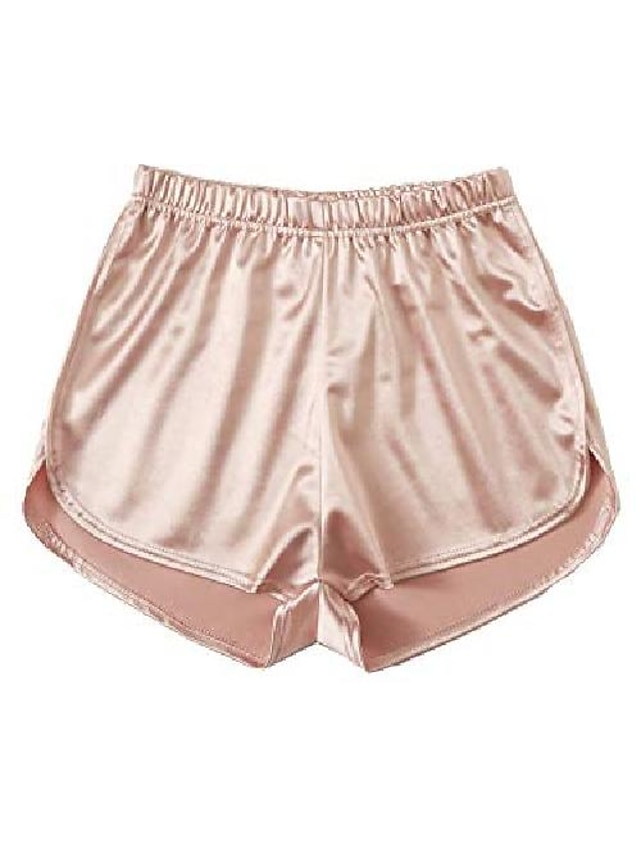 pantaloncini delfino in raso con vita elastica da donna rosa m del 8370608  2022 a $6.77