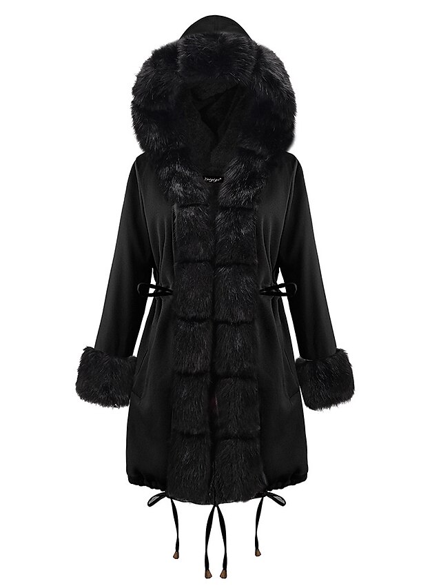 Womens Clothing Womens Outerwear | Womens Faux Fur Coat Teddy Coat Sherpa jacket Fleece Jacket Going out Fall & Winter Long Coat