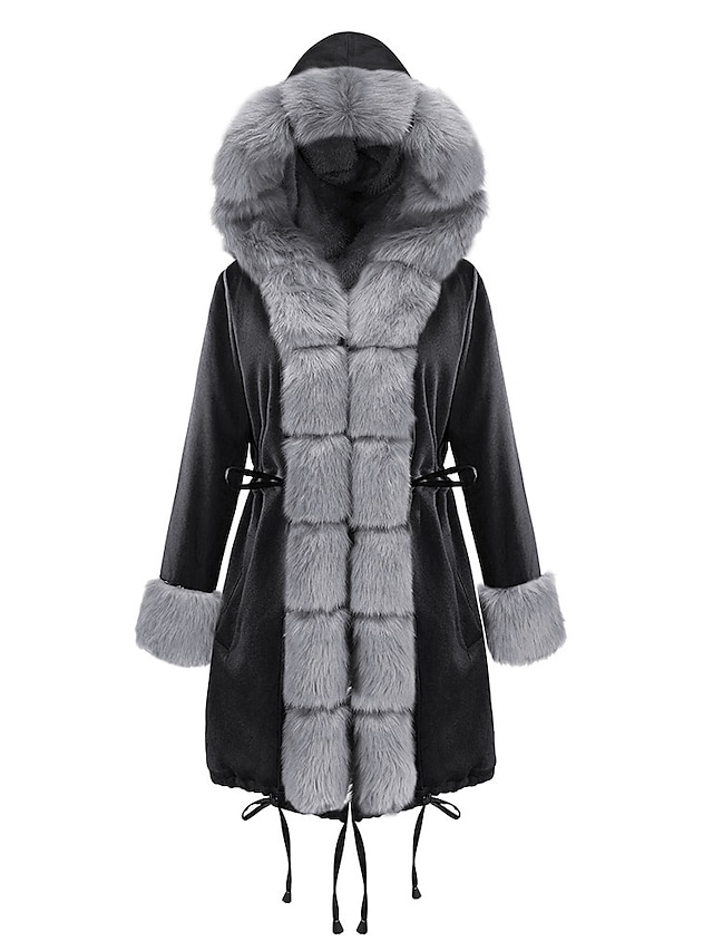 Womens Clothing Womens Outerwear | Womens Faux Fur Coat Teddy Coat Sherpa jacket Fleece Jacket Going out Fall & Winter Long Coat