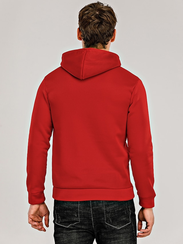 Mens Clothing Mens Hoodies & Sweatshirts | Mens Hoodie Solid Colored Hooded Daily Weekend Active Hoodies SweatshirtsLong Sleeve 