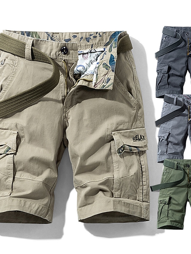  Herre Shorts med lommer Trekking-shorts Militær Sommer Udendørs Standard pasform 10