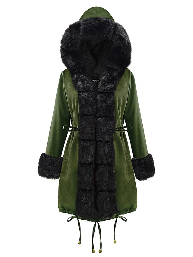 Womens Clothing Womens Outerwear | Womens Faux Fur Coat Teddy Coat Sherpa jacket Fleece Jacket Going out Fall & Winter Long Coat